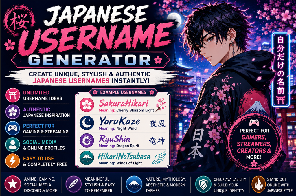 Japanese Username Generator